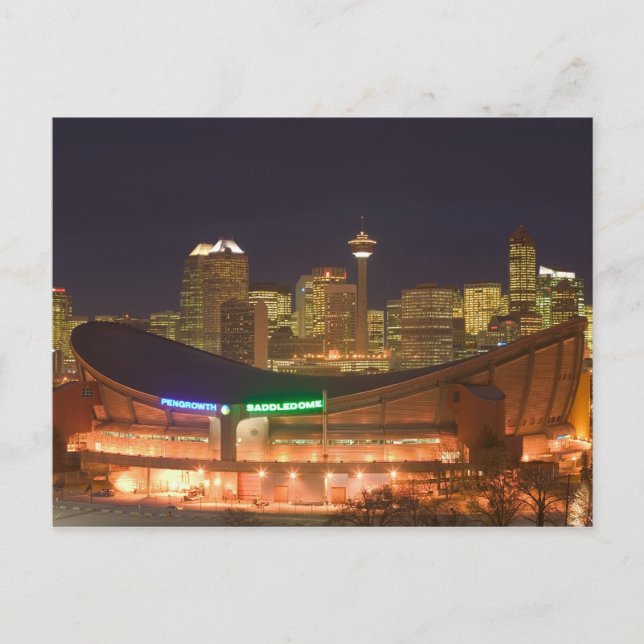 Postal Canadá, Alberta, Calgary: Cielo desde (Anverso)