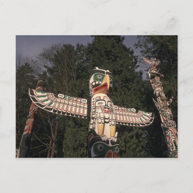 Postal Canadá, British Columbia, Vancouver. Nativo (Anverso)