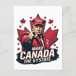 Postal Canadá: el 51° Estado Trump Canadá