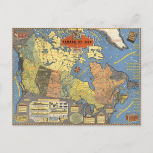 Postal Canadá En Guerra