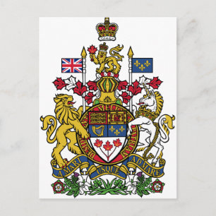 Postal Canadá Escudo de armas CA