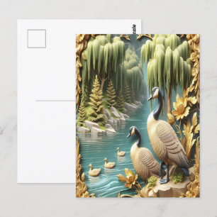 Postal Canadá: Geeses en medio de los llorones