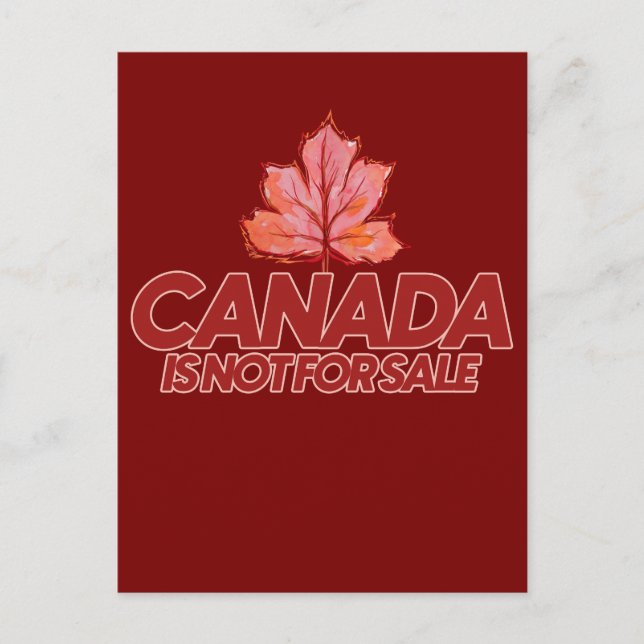 Postal Canadá no está a la venta Orgullo Canadiense (Anverso)