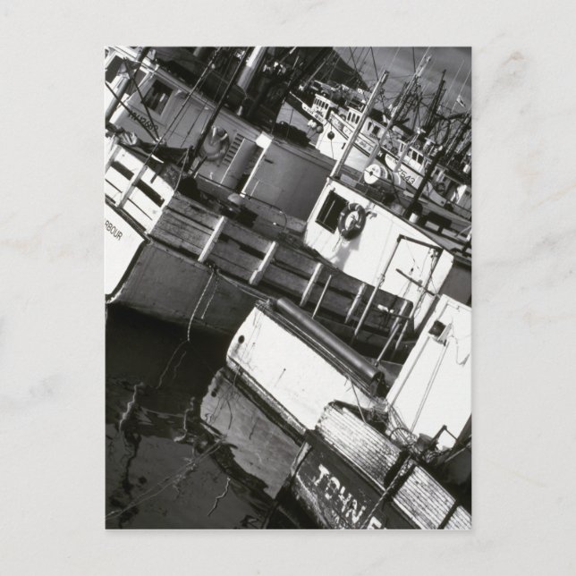 Postal Canadá, Nueva Escocia, Digby. Barcos de pesca (Anverso)