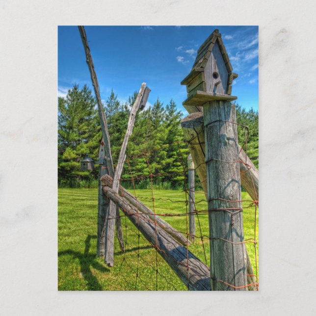 Postal Canadá, Ontario, Erin, casa de pájaros (Anverso)