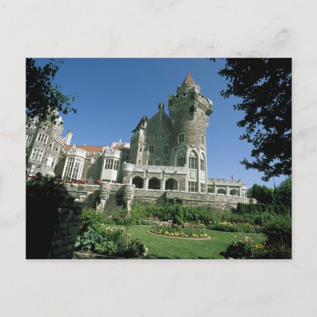 Postal Canadá, Ontario, Toronto. Casa Loma histórica (Anverso)