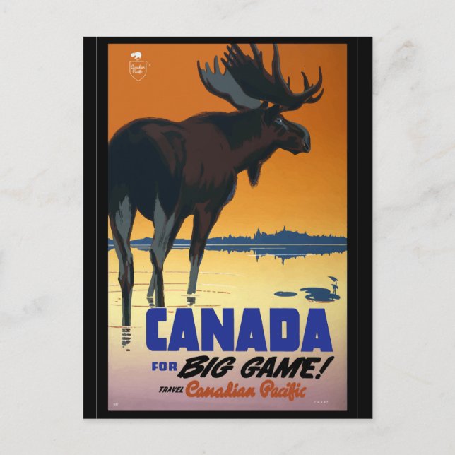 Postal Canadá: Poster de Viajes Vintage (Anverso)