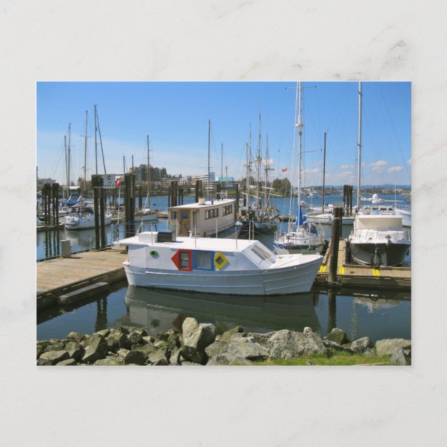 Postal CANADÁ, puerto interno, Victoria, A.C. (Anverso)