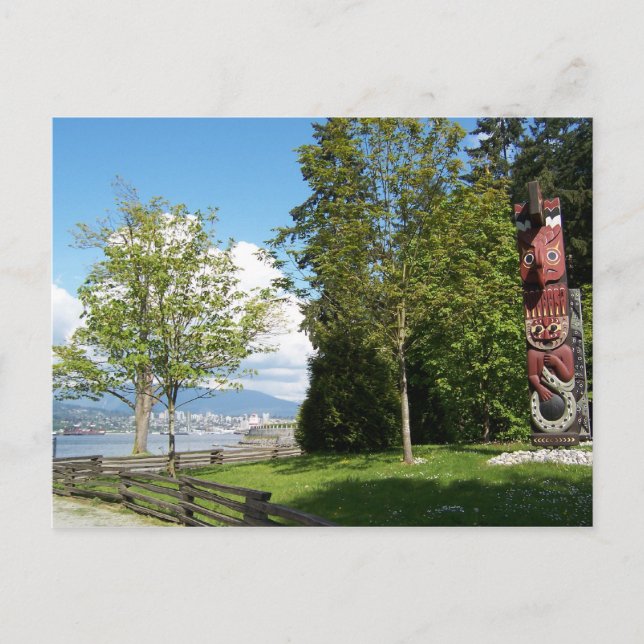 Postal CANADÁ, Stanley Park, Vancouver, BC (Anverso)