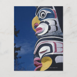 Postal Canadá, Vancouver, Stanley Park, tótem,