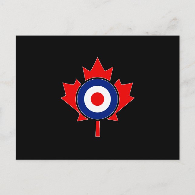 Postal Canadian Maple Leaf Roundel Mod CANADA (Anverso)