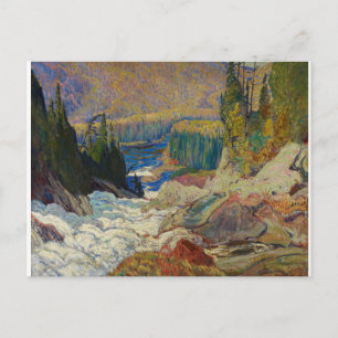 Postal Canadiense J. E. Pintura de cascada de Jackson