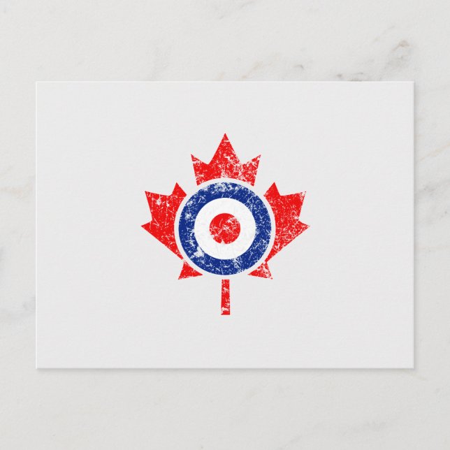Postal Canadiense Maple Leaf Roundel Grunge Mod CANADA (Anverso)