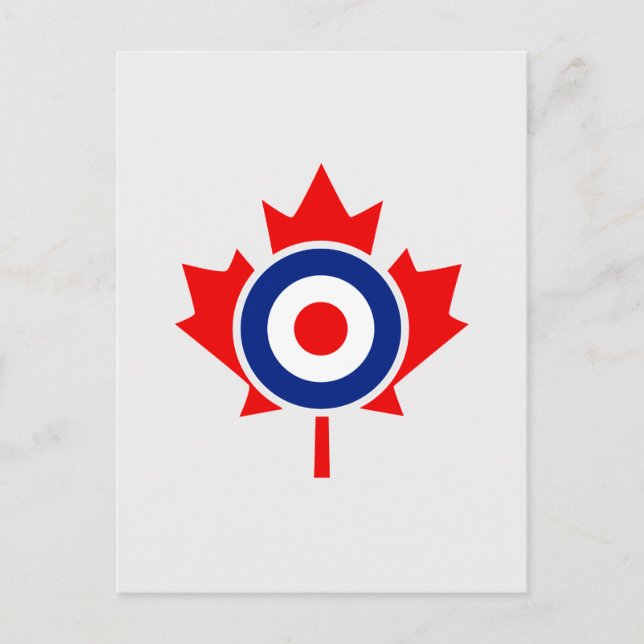Postal Canadiense Maple Leaf Roundel Mod CANADA (Anverso)