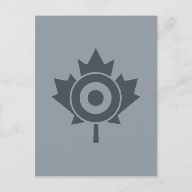 Postal Canadiense Maple Leaf Roundel Mod CANADA (Anverso)