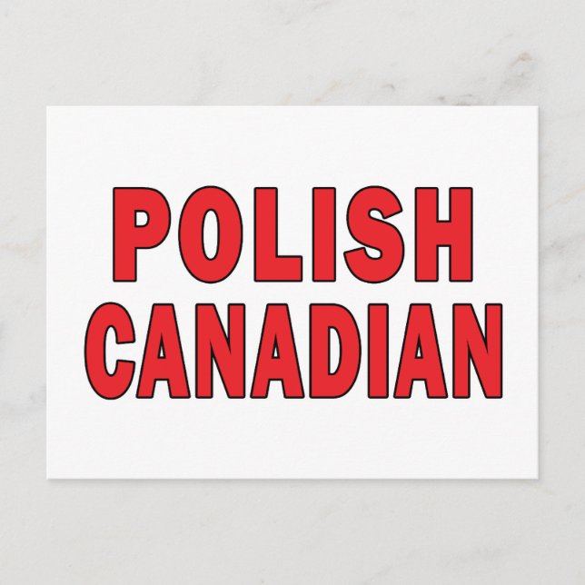 Postal Canadiense polaco (Anverso)