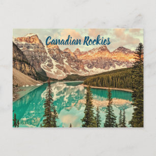 Postal Canadiense Rockies stylized