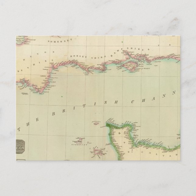 Postal Canal británico (Anverso)