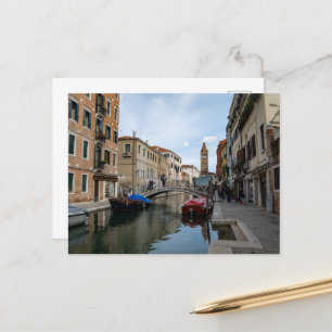 Postal Canal Cannaregio encantador Venecia Italia