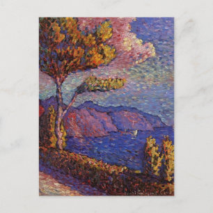 Postal Canal cerca de St. Tropez por Henri-Edmond Cross