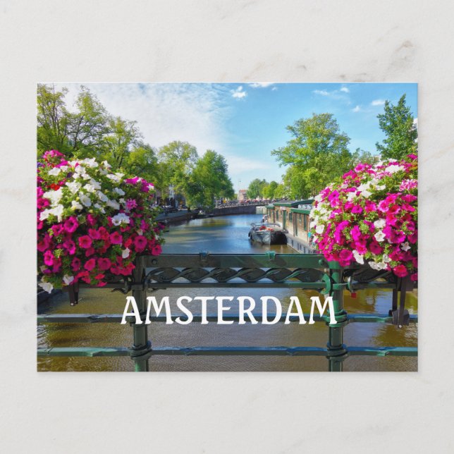 Postal Canal de Amsterdam (Anverso)