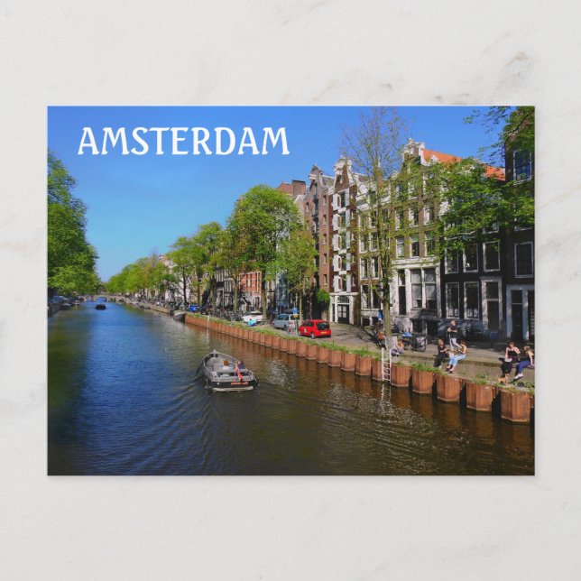 Postal Canal de Amsterdam (Anverso)