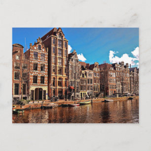 Postal Canal de Amsterdam, casco antiguo