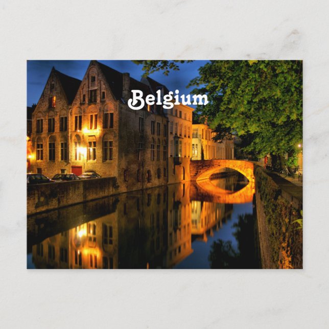 Postal Canal de Bélgica (Anverso)