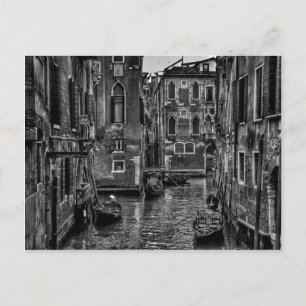 Postal Canal de góndola italia de Venecia