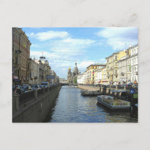 Postal Canal de Griboyédov. San Petersburgo, Rusia.