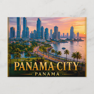 Postal Canal de la Ciudad de Panamá y Casco Viejo 🗺️
