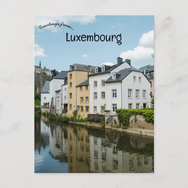 Postal Canal de Luxemburgo (Anverso)