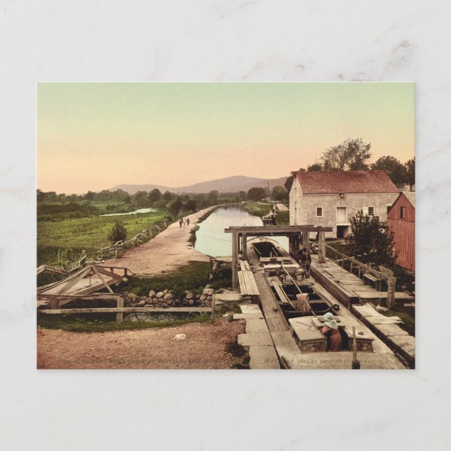 Postal Canal de Morris y Essex en Waterloo, Nueva Jersey (Anverso)