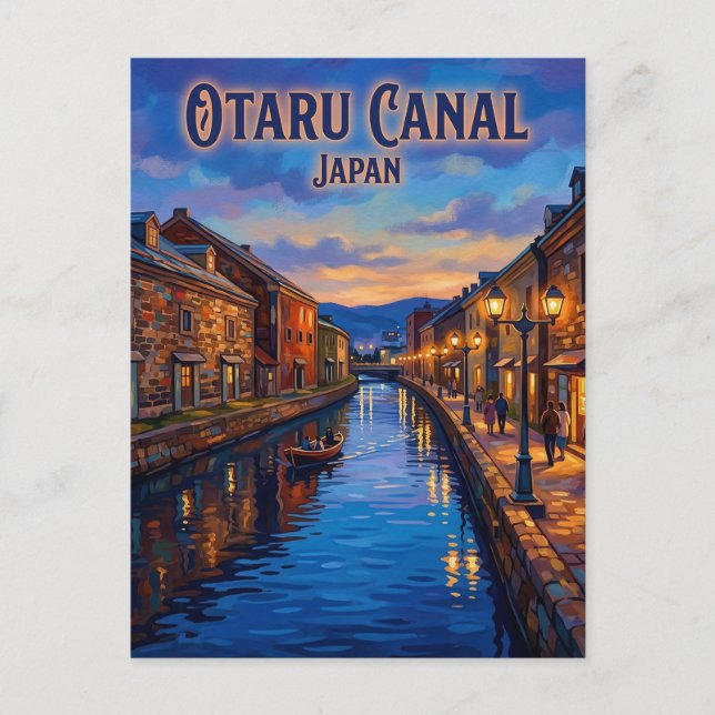 Postal Canal de Otaru Japón (Anverso)