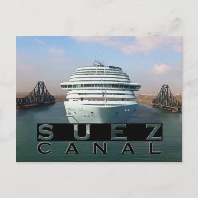 Postal Canal de Suez (Anverso)