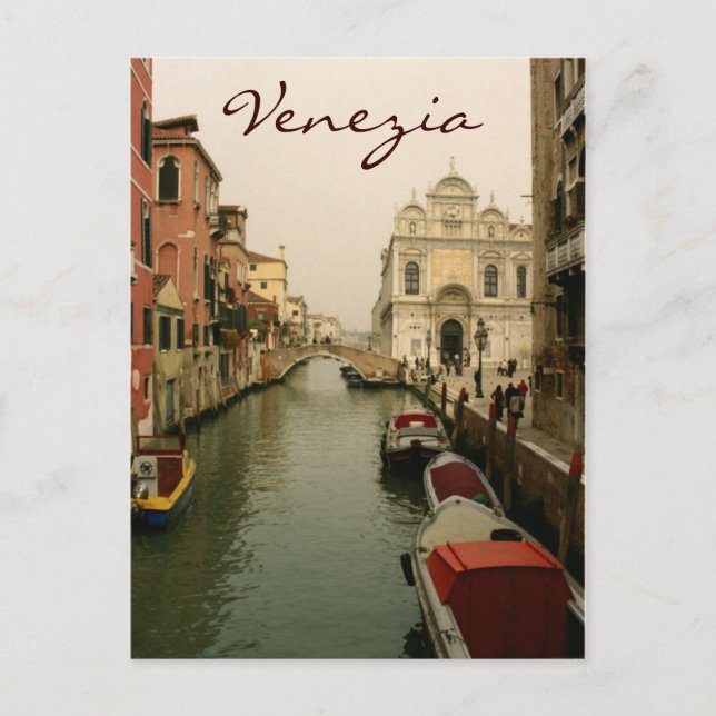 Postal Canal de Venecia Postcard (Anverso)