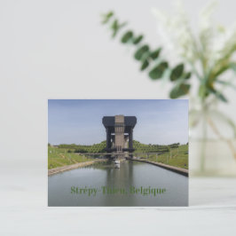 Postal Canal du Centre y el elevador de barcos, Bélgica