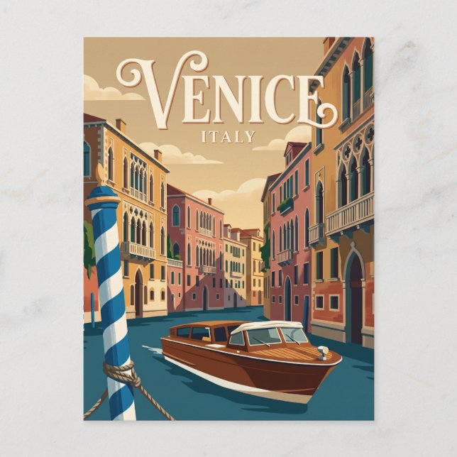 Postal Canal Grande Italia (Anverso)