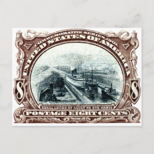 Postal Canal Locks Michigan 1901