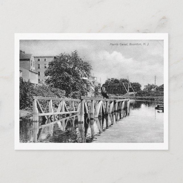 Postal Canal Morris, Boonton, New Jersey Vintage (Anverso)