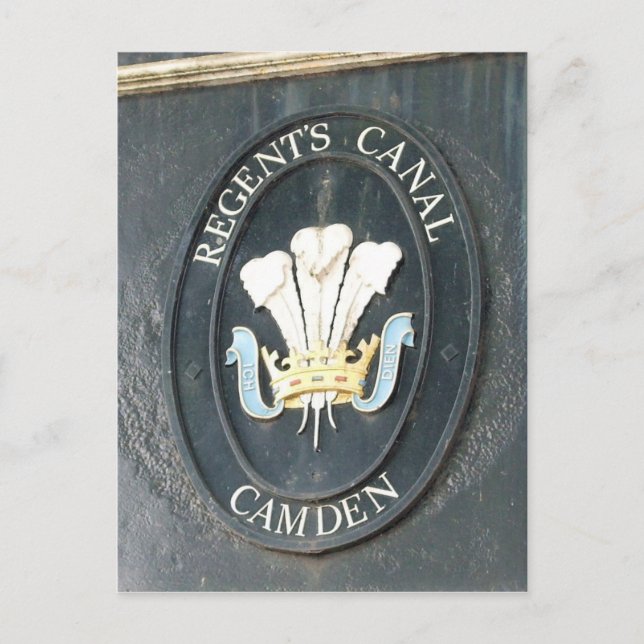Postal Canal Regent - Candado Camden - Londres - Postcard (Anverso)
