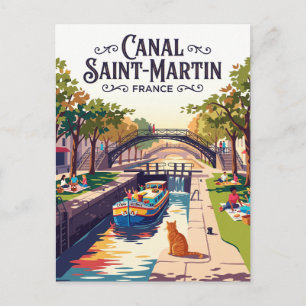 Postal Canal Saint-Martin Francia