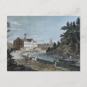 Postal Canal Schuylkill en Manayunk 1829