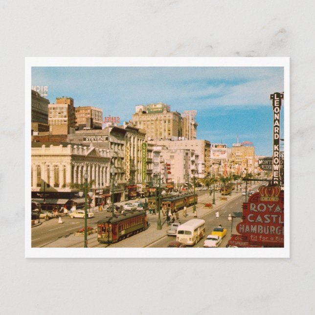 Postal Canal St., Nueva Orleans LA Vintage (Anverso)