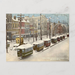 Postal Canal St Snow de Nueva Orleans 1895