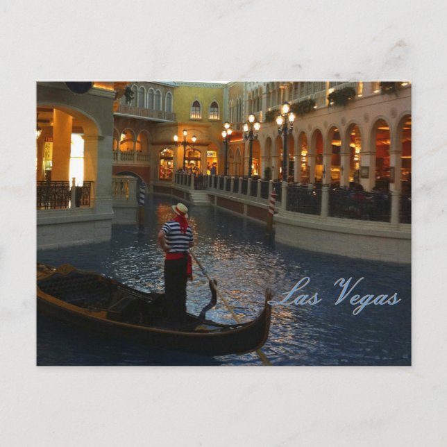 Postal Canal veneciano de Las Vegas (Anverso)