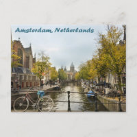 Canales de Ámsterdam en la segunda mitad del otoño
