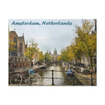 Canales de Ámsterdam en la segunda mitad del otoño
