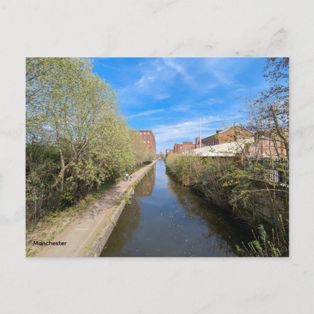 Postal Canales de Mánchester (Anverso)