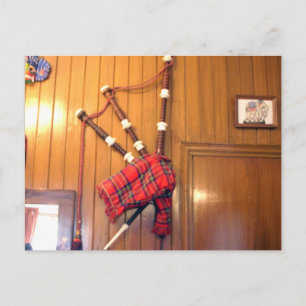 Postal Canales de música bagpipes de Escocia Personalizar